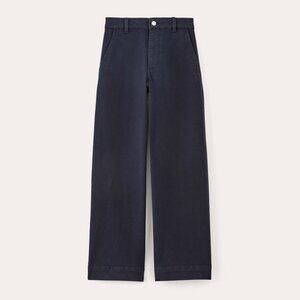 Everlane Women's Utility Wide-Leg Pant in Navy, Size 4